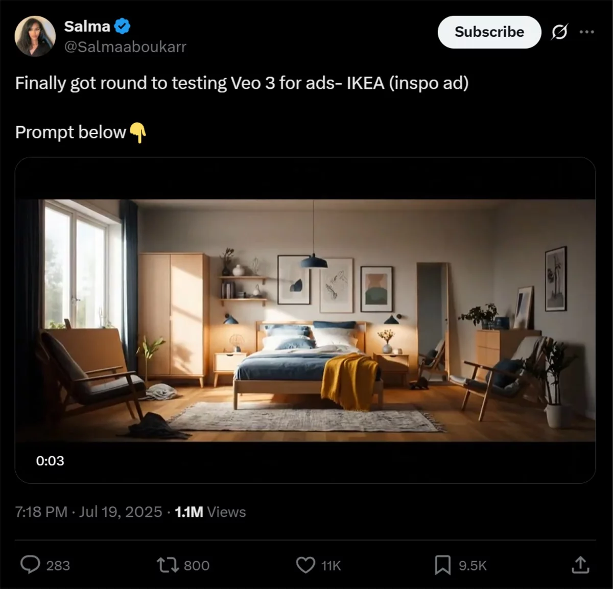 我测试了100+案例，教你零基础复刻外网刷屏的 AI 视频（附提示词模板）