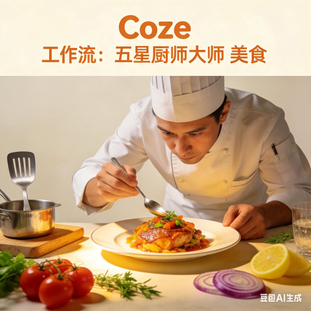 Coze工作流：五星厨师大师美食