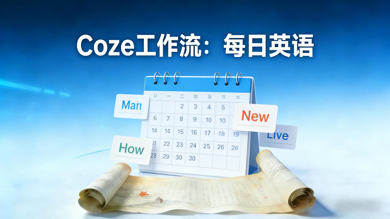 Coze工作流：每日英语