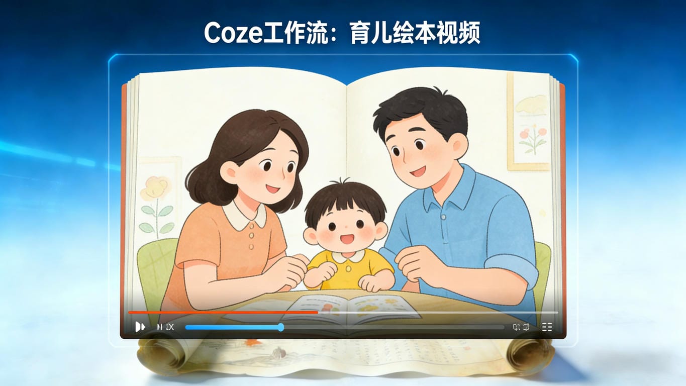 Coze工作流：育儿绘本视频