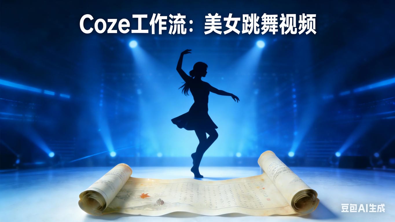 Coze工作流：美女跳舞视频
