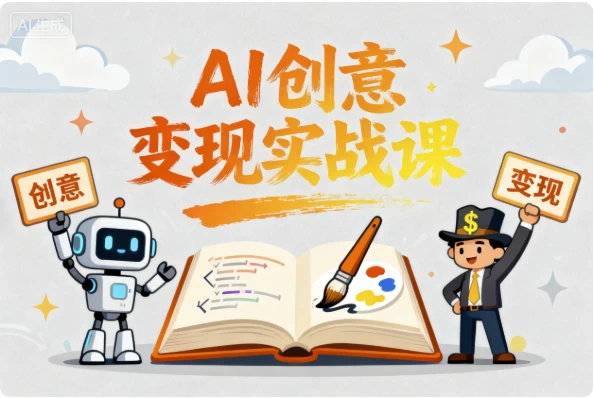 AI创意变现实战课：用人工智能让灵感变现金