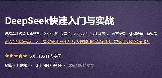 DeepSeek快速入门与实战